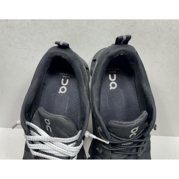 On Cloud 5 Waterproof Running Sneaker Shoes 59.98838 Women's Size 8.5 Black - Picture 10 of 10
